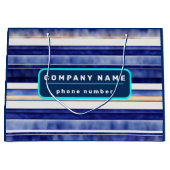 Summer Navy Blue Modern Bootstrip Collection Große Geschenktüte (Vorderseite)