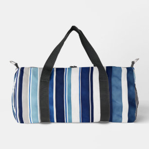 Summer Navy Blue Popular Boat Stripes Collection Duffle Bag