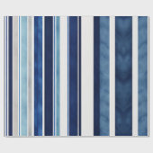 Summer Navy Blue Popular Boat Stripes Collection Geschenkpapier (Flach)