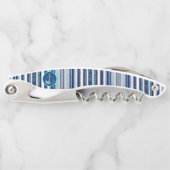 Summer Navy Blue Popular Boat Stripes Collection Kellnermesser (Vorderseite)