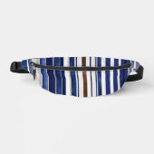 Summer Navy Blue Trendboot Stripes Collection Bauchtasche (Vorderseite)