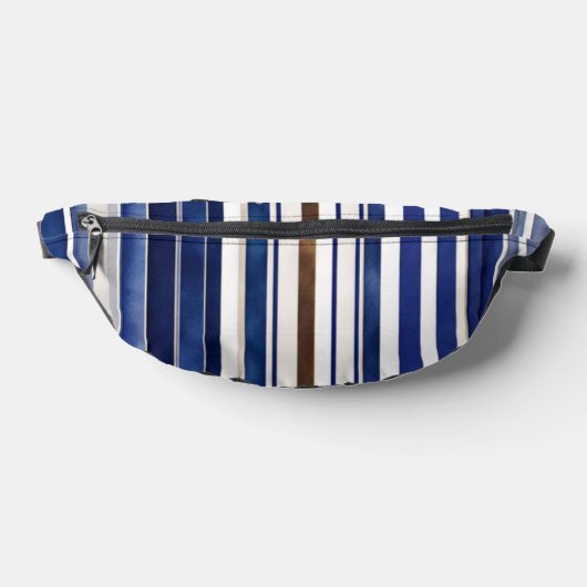 Summer Navy Blue Trendboot Stripes Collection Bauchtasche (Ablage )