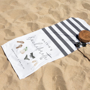 Summer Neutrals Personalisierter Junggeselinnen-Ab Strandtuch