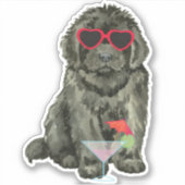 Summer Newfundland Vinyl Sticker (Vorderseite)
