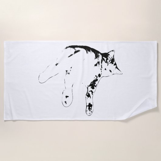 Summer Nickerchen Vibes Strandtuch (Vorderseite)