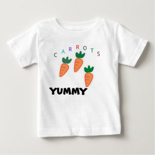 Summer Niedlich Carrots Yummy Baby Gray T-shirt