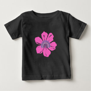 Summer Niedlich Pink Blume Baby T-shirt