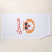 Summer Niedlich Tiger Beach Handtuch (Vorderseite)
