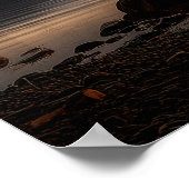 Summer night around the campfire poster (Ecke)