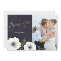 Summer Night Blume Hochzeit Dankeschön Card