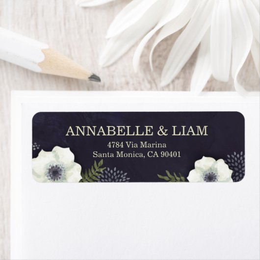 Summer Night Blume Wedeladresse Label (Insitu)