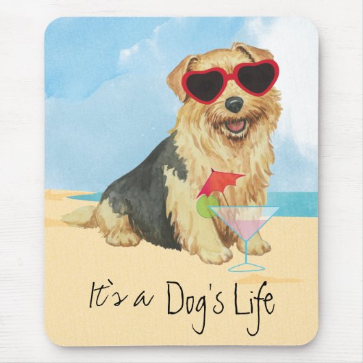 Summer Norfolk Terrier Mouse Pad Mousepad (Vorne)