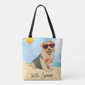 Summer Norfolk Terrier Tote Bag Tasche (Rückseite)