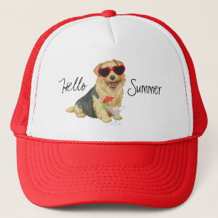 Summer Norfolk Terrier Trucker Hat Truckerkappe