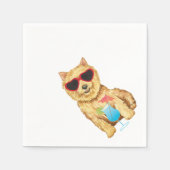 Summer Norwich Terrier Napkins Serviette (Vorderseite)