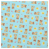 Summer Norwich Terrier Stoff (Muster)