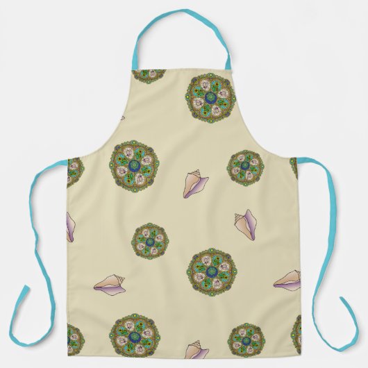 Summer Nouveau All-over Print Schürze (Vorderseite)