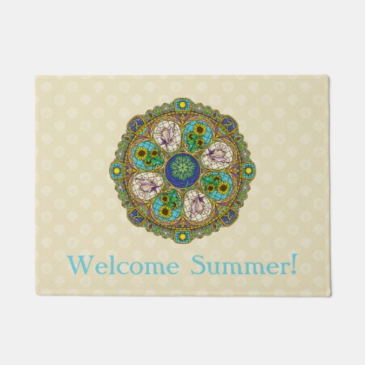 Summer Nouveau Doormat Fußmatte (Vorderseite)