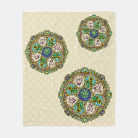 Summer Nouveau Fleece Blanket (Vorderseite)