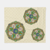 Summer Nouveau Fleece Blanket (Vorderseite (Horizontal))