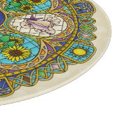 Summer Nouveau Glass Cutting Board Schneidebrett (Ecke)