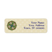 Summer Nouveau Return Address Label (Vorne)