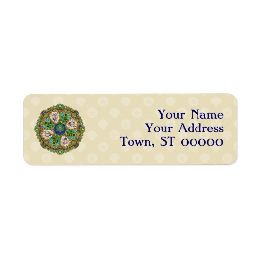 Summer Nouveau Return Address Label (Vorne)