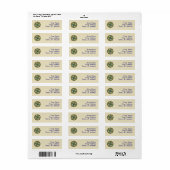 Summer Nouveau Return Address Label (Vorne)