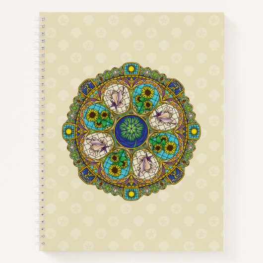 Summer Nouveau Spiral Notebook Notizblock (Vorderseite)