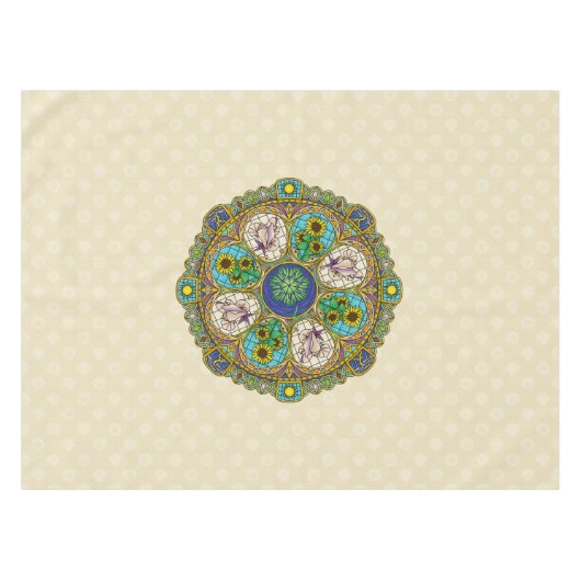 Summer Nouveau Tablecloth Tischdecke (Vorderseite (Horizontal))