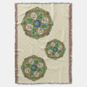 Summer Nouveau Throw Blanket Decke (Vorderseite Vertikal)