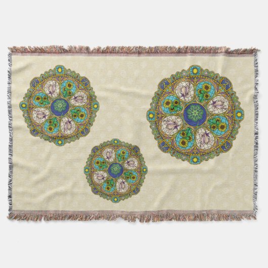 Summer Nouveau Throw Blanket Decke (Vorderseite)