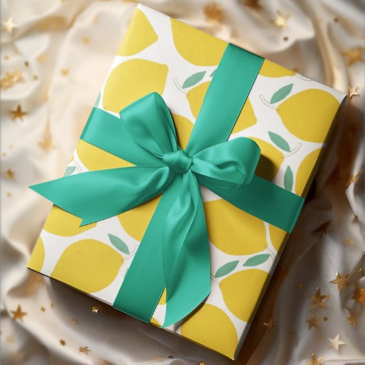 Summer Novelty Lemon-Muster gedruckt Geschenkpapier