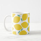 Summer Novelty Lemon-Muster gedruckt Personalisier Kaffeetasse (Links)