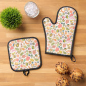 Summer Obstwurzel Mitt und Pot Holder Ofenhandschuh & Topflappen-Set (Oben Unten)