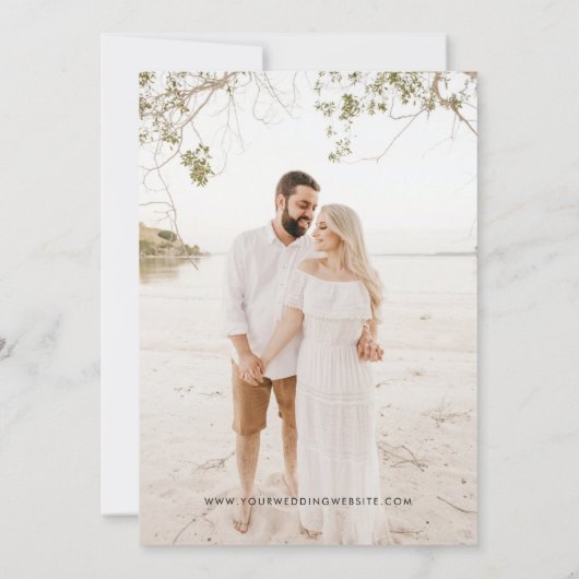 Summer Ocean Beach Foto retten Termine Einladung (Rückseite)