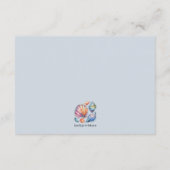 Summer Ocean Beach Hochzeit einfache Details Begleitkarte (Rückseite)