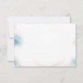 Summer Ocean Beach Hochzeit in Urlaubsort RSVP Karte (Rückseite)