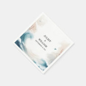 Summer Ocean Beach Hochzeit in Urlaubsort Serviette (Ecke)