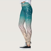 Summer Ocean Beach Leggings (Links)