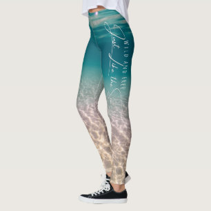 Summer Ocean Beach Leggings
