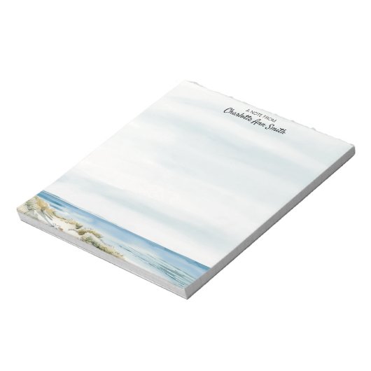 Summer Ocean Beach Square Notepad Geschenk Notizblock (Rotiert)