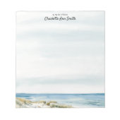 Summer Ocean Beach Square Notepad Geschenk Notizblock (Vorderseite)