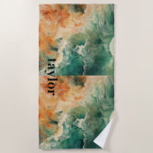 Summer Ocean Beach Strandtuch (Vorderseite)