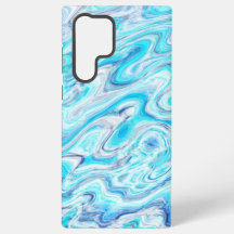 Summer Ocean Blue Abstrakte Marmortextur