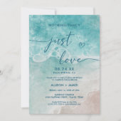 Summer Ocean Blue Beach Elegance Einladung (Vorderseite)