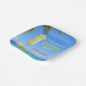 Summer Ocean Cocktail Party für Frauen im Ruhestan Pappteller (Gewinkelt)