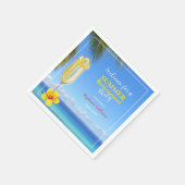 Summer Ocean Cocktail Party für Frauen im Ruhestan Serviette (Ecke)