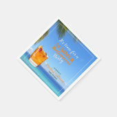 Summer Ocean Cocktail Party für Männer im Ruhestan Serviette (Ecke)