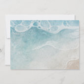 Summer Ocean Modern Beach Hochzeit Danke Karte (Rückseite)